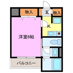 ハピネス八筋の物件間取画像